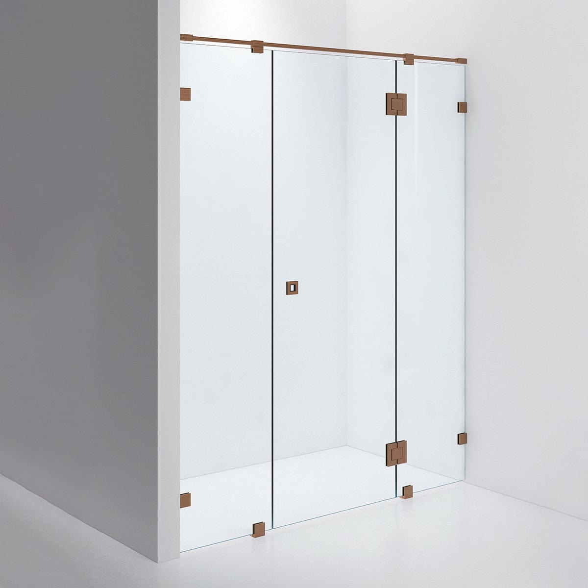 INR Dusjnisje ARC 7 Måltilpasset Brushed bronze / Måltilpasset / Timeless klart glass INR Iconic Nordic Rooms Dusjnisje INR-10711600