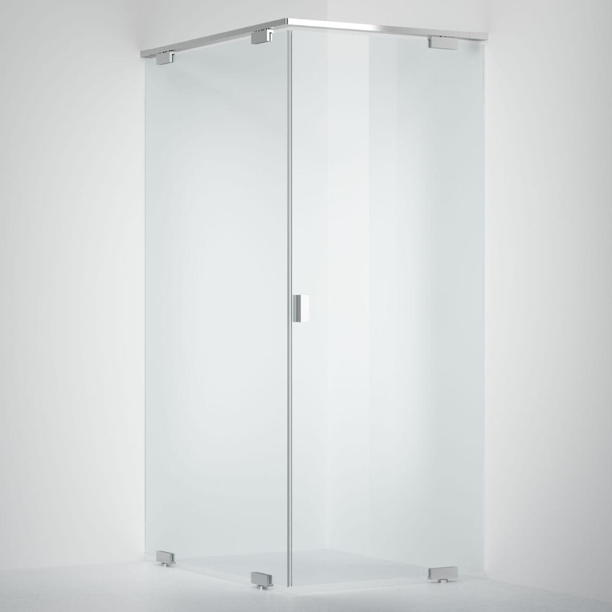 INR Dusjnisje EPIC 13 Måltilpasset Krom / Måltilpasset - høyre / Klart glass INR Iconic Nordic Rooms Dusjnisje INR-713202300