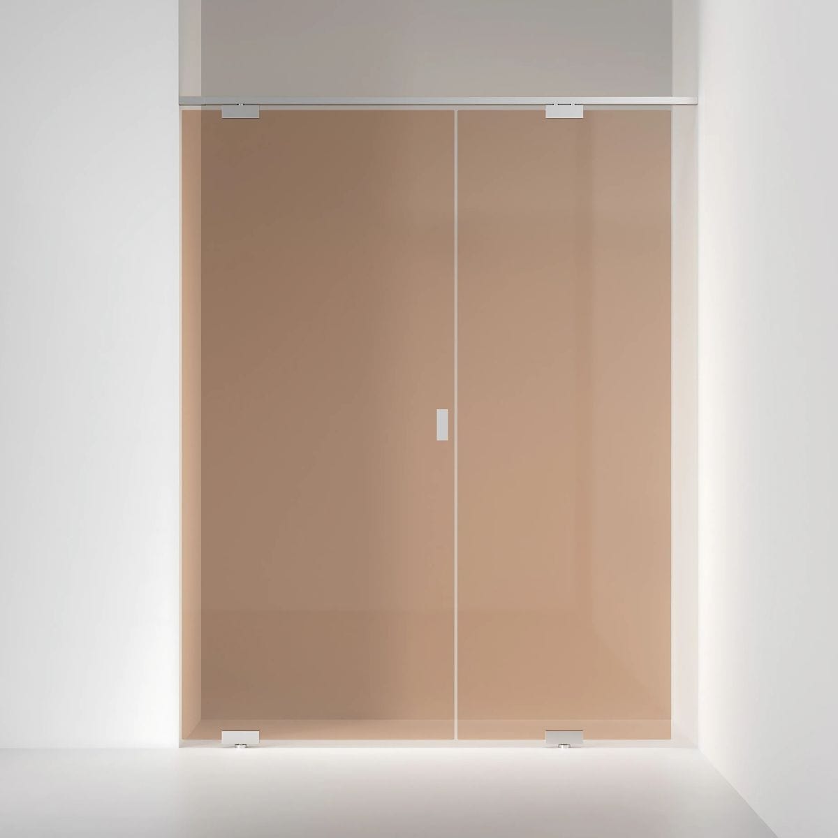 INR Dusjnisje EPIC 4 Måltilpasset Krom / Måltilpasset - venstre / Bronse glass INR Iconic Nordic Rooms Dusjnisje INR-704142300