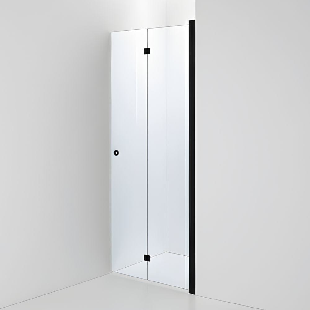 INR Dusjnisje LINC 2 Flex Måltilpasset Svart matt / Måltilpasset - høyre / Klart glass INR Iconic Nordic Rooms Dusjnisje INR-502202100