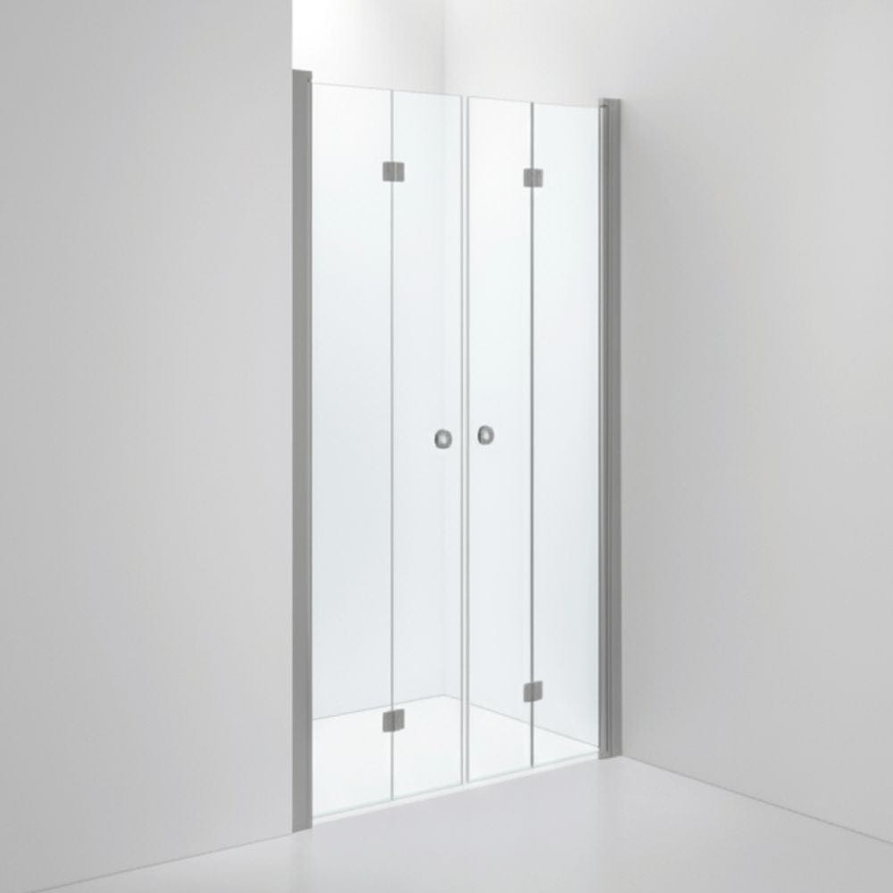 INR Dusjnisje LINC 3 Flex Måltilpasset Matt aluminium / Måltilpasset / Klart glass INR Iconic Nordic Rooms Dusjnisje INR-503102900