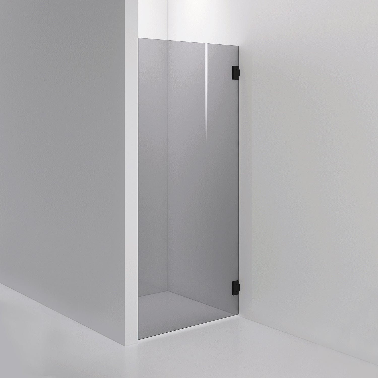 INR Dusjvegg ARC 19 Måltilpasset Svart matt / Måltilpasset / Grått glass INR Iconic Nordic Rooms Dusjvegg INR-11903100