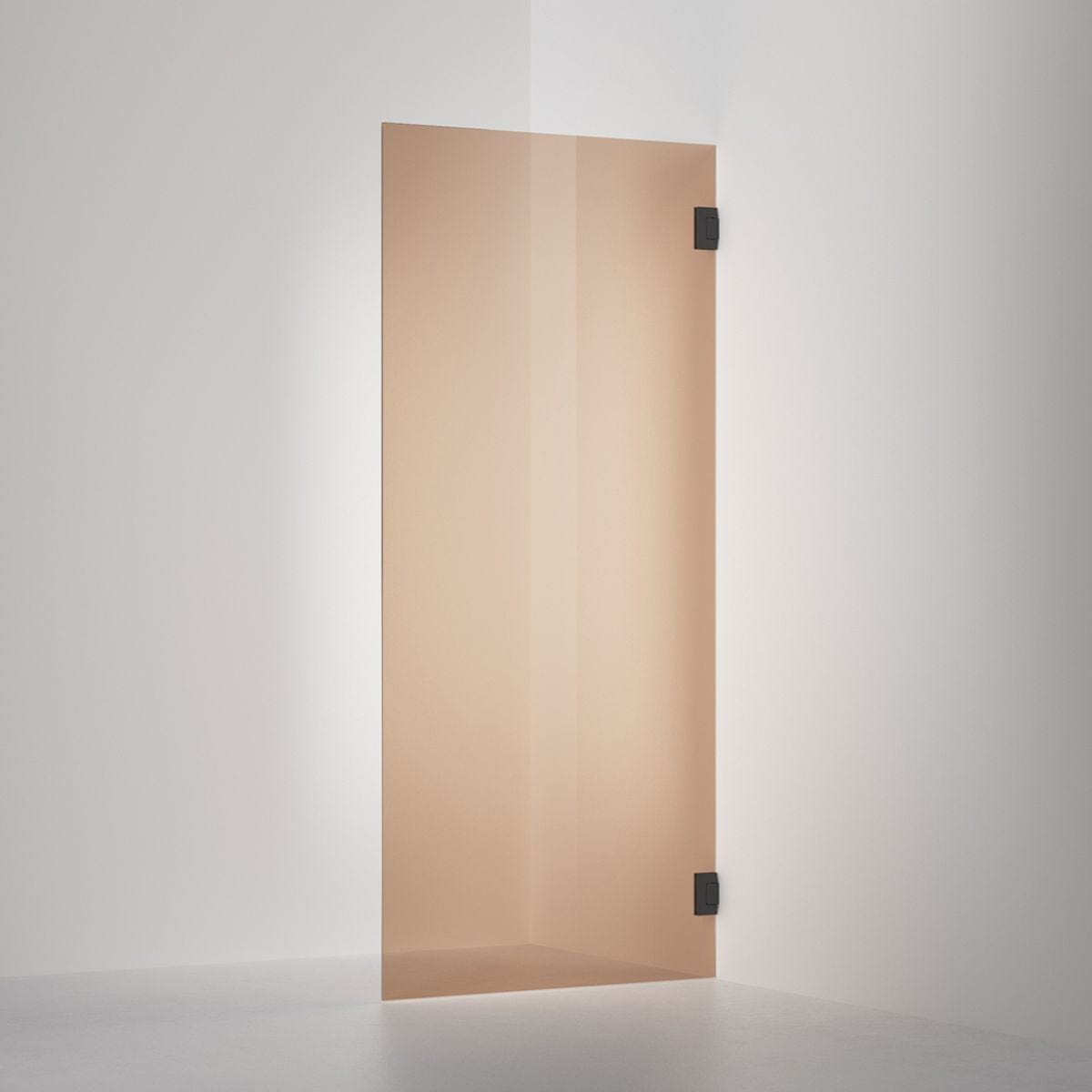 INR Dusjvegg ARC 19 Original Måltilpasset Svart matt / Måltilpasset / Bronse glass INR Iconic Nordic Rooms Dusjdør INR-11942100