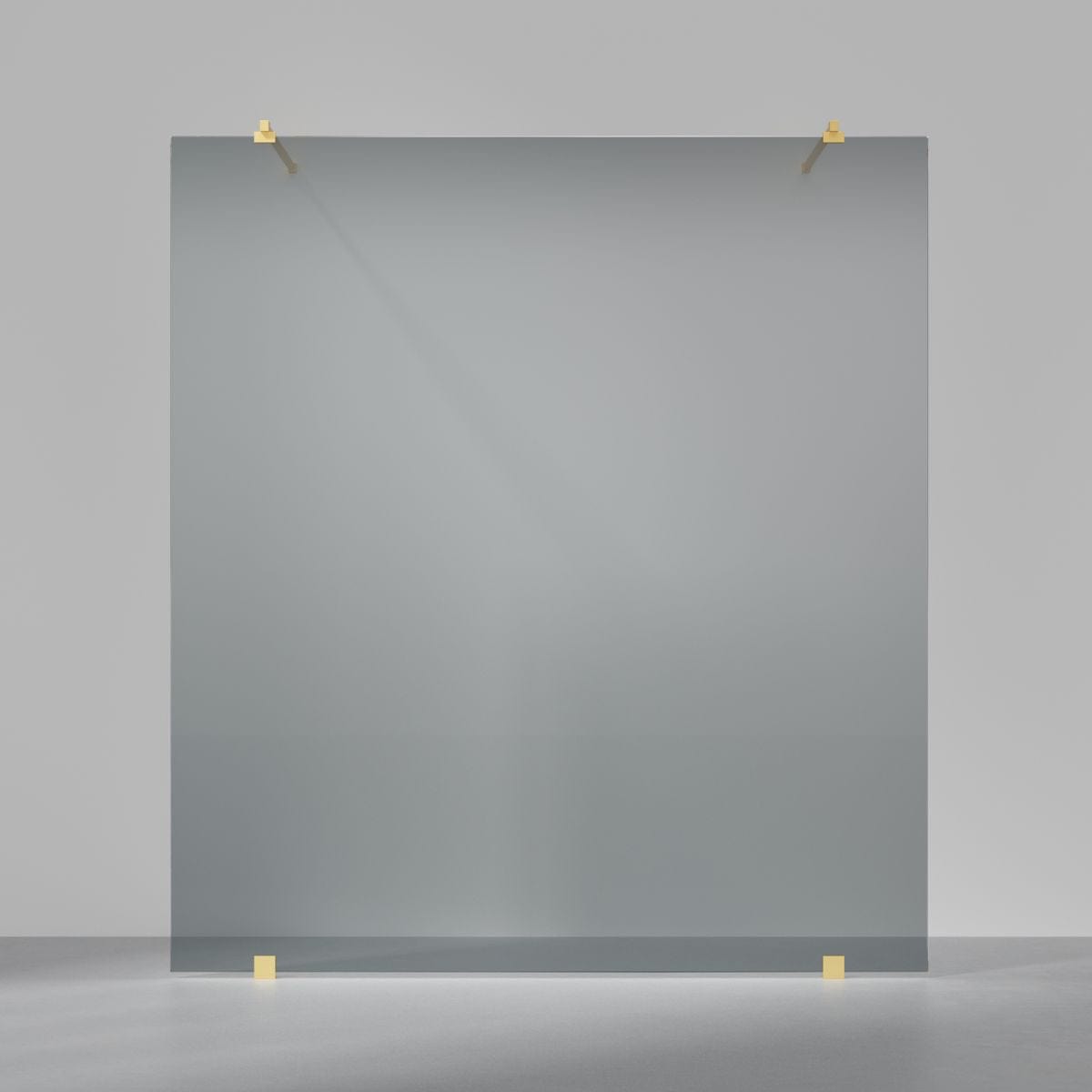 INR Dusjvegg ARC 43 Original Måltilpasset Brushed brass / Måltilpasset / Grått glass INR Iconic Nordic Rooms Dusjvegg INR-14303800