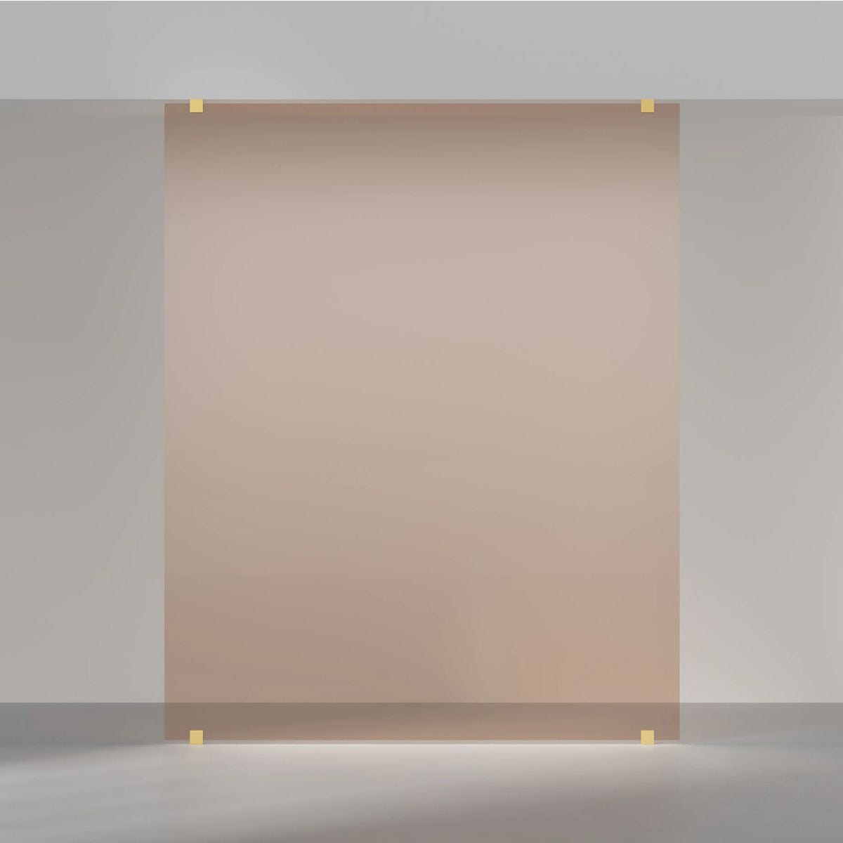 INR Dusjvegg ARC 43 Original XL Måltilpasset Brushed brass / Måltilpasset / Bronse glass INR Iconic Nordic Rooms Dusjvegg INR-143142800