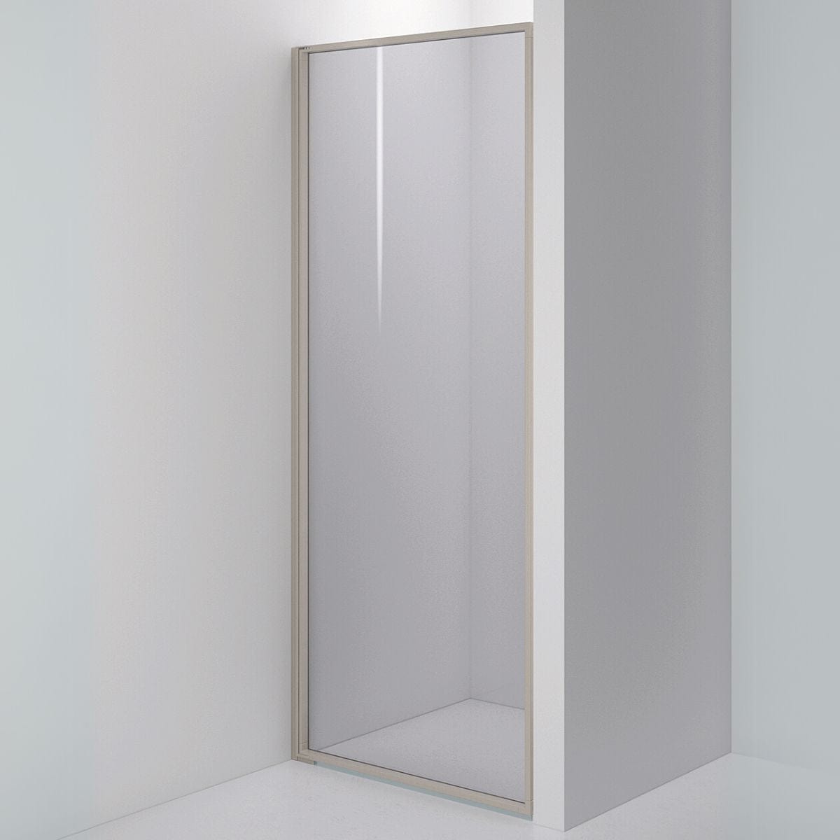 INR Dusjvegg EDGE 2 Måltilpasset - venstre / Stone / Grått glass INR Iconic Nordic Rooms Dusjvegg INR-202103400