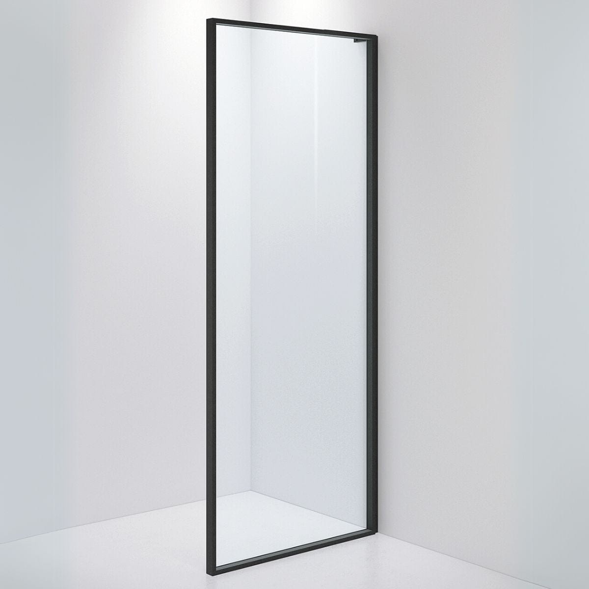 INR Dusjvegg EDGE 20 900 mm / Matt svart / Klart glass INR Iconic Nordic Rooms Dusjvegg INR-220002190