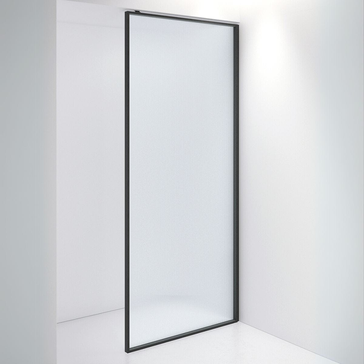 INR Dusjvegg EDGE 20 Plus 900 mm / Matt svart / Sway glass INR Iconic Nordic Rooms Dusjvegg