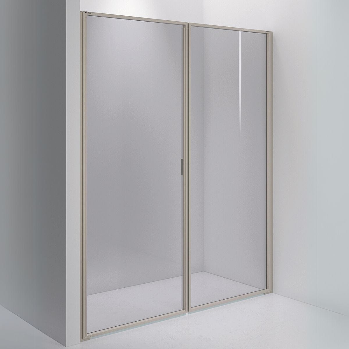 INR Dusjvegg EDGE 3 Måltilpasset / Stone / Grått glass INR Iconic Nordic Rooms Dusjvegg INR-203003400