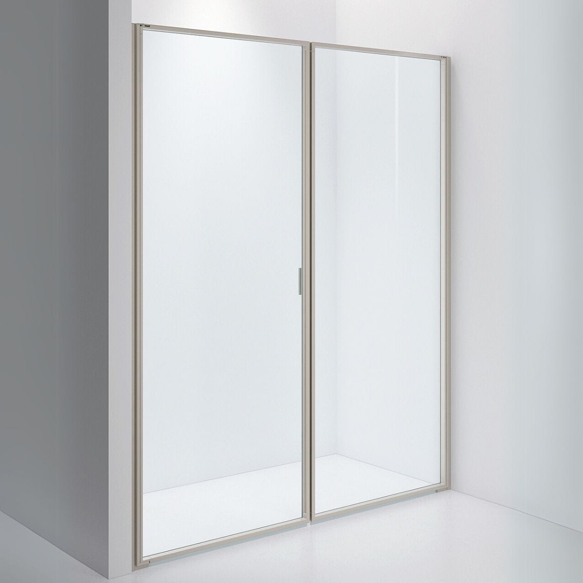 INR Dusjvegg EDGE 3 Måltilpasset / Stone / Klart glass INR Iconic Nordic Rooms Dusjvegg INR-203002400