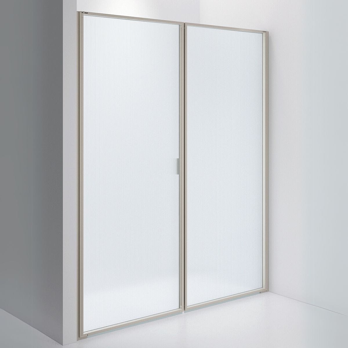 INR Dusjvegg EDGE 3 Måltilpasset / Stone / Sway glass INR Iconic Nordic Rooms Dusjvegg INR-203041400