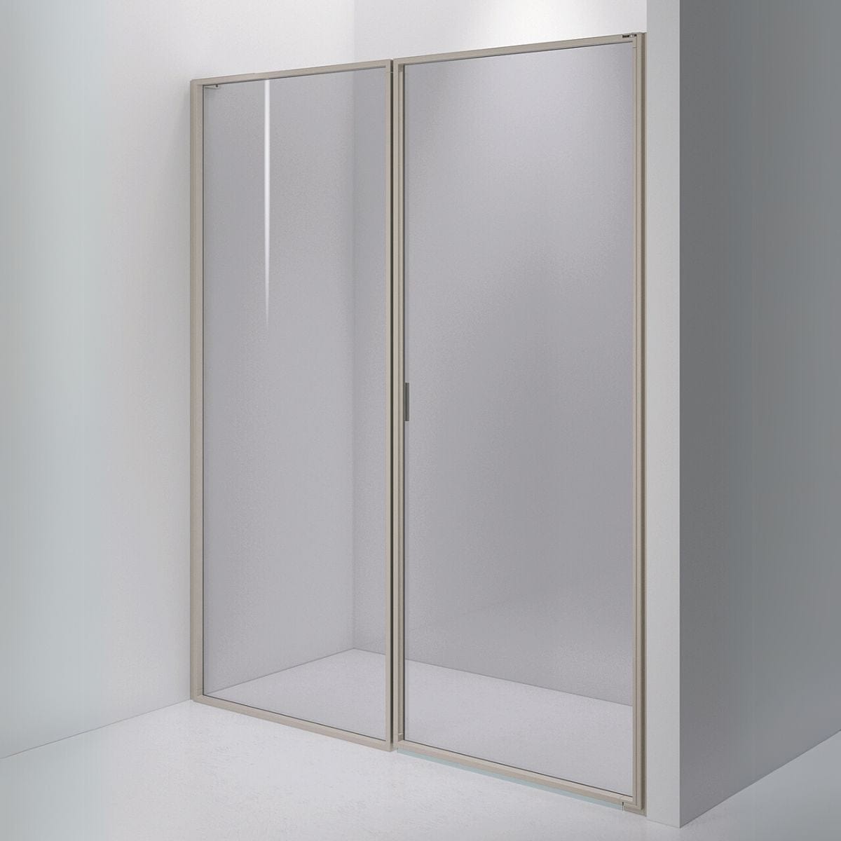 INR Dusjvegg EDGE 4 Måltlpasset - høyre / Stone / Grått glass INR Iconic Nordic Rooms Dusjvegg INR-204203400