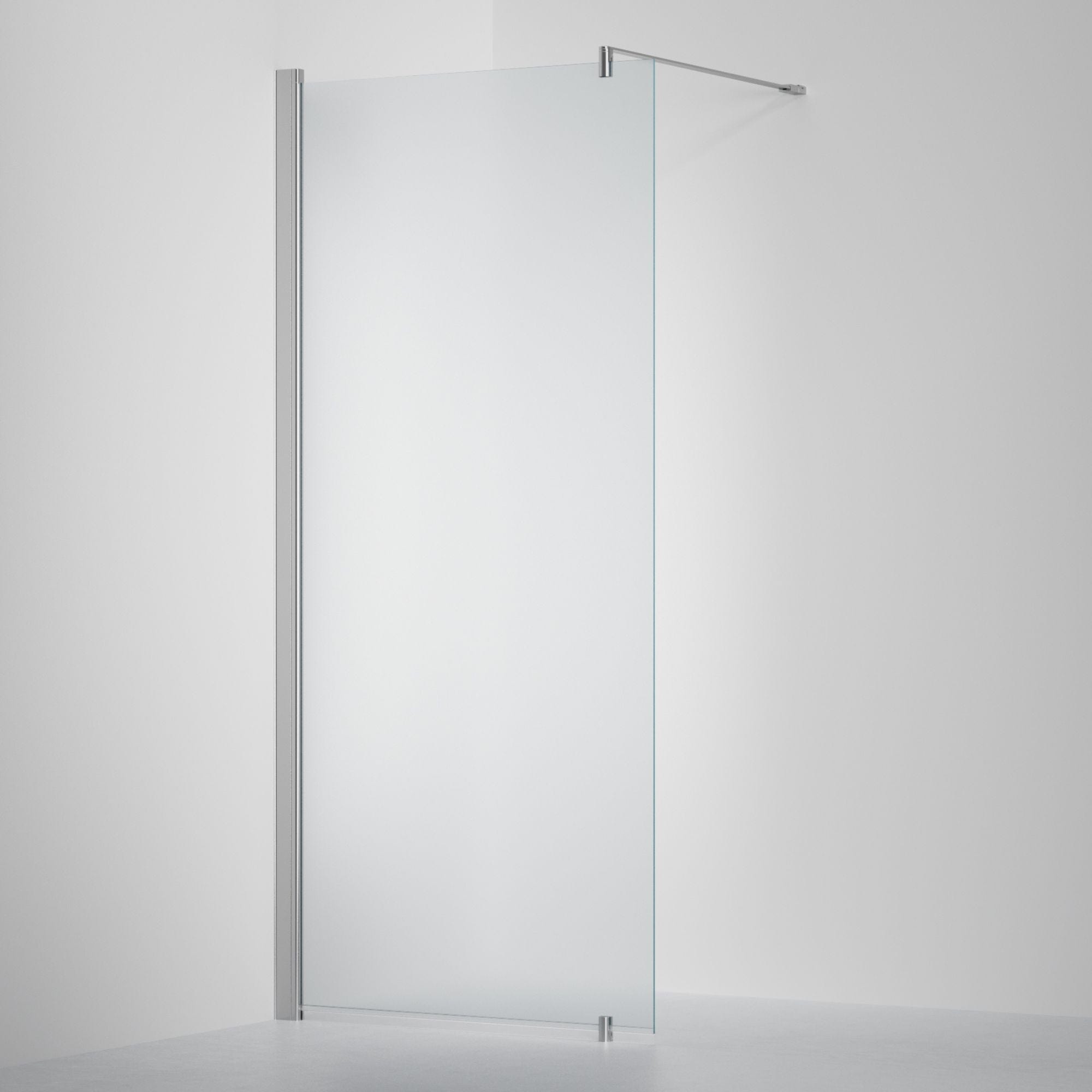 INR Dusjvegg LINC 20 Original Måltilpasset Krom / Måltilpasset - venstre / Frostet glass INR Iconic Nordic Rooms Dusjvegg INR-520110300