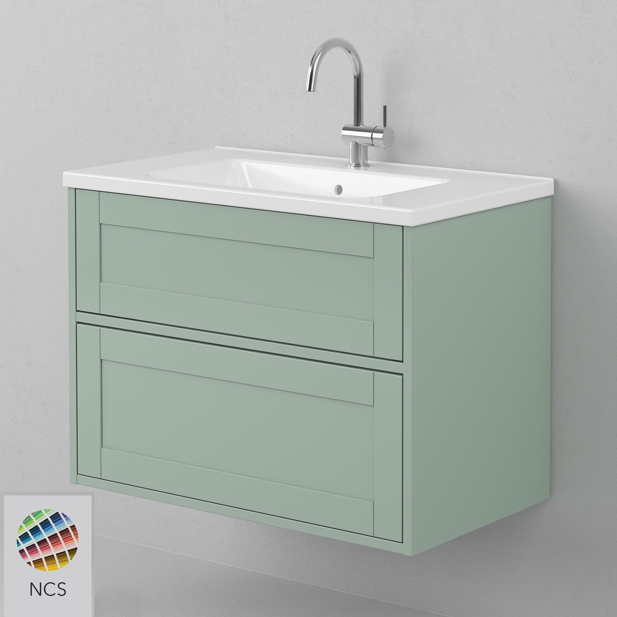 INR GRAND Classic Servantskap 2 Skuffer H570xD450mm NCS farge / 80cm INR Iconic Nordic Rooms Servantskap INR-334866