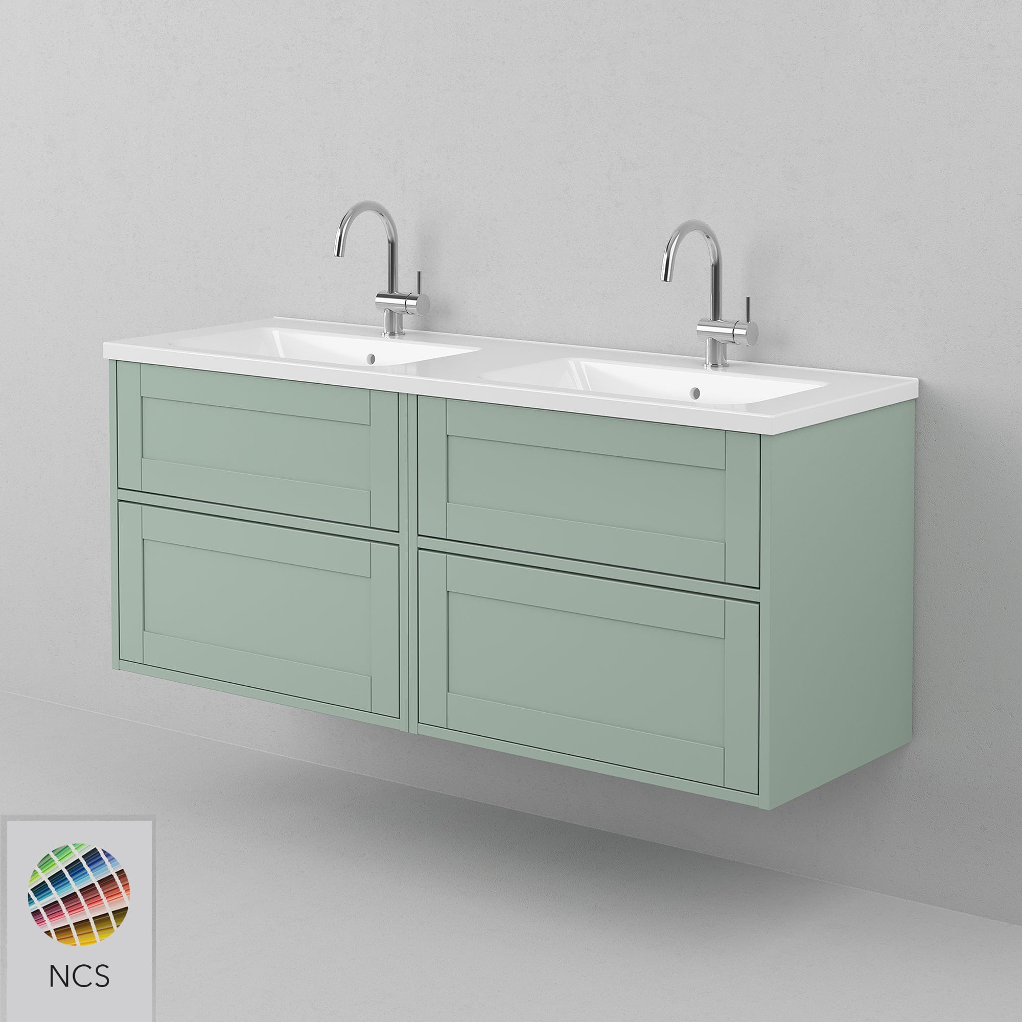 INR GRAND Classic Servantskap 4 Skuffer H570xD450mm NCS farge / 140cm dobbel INR Iconic Nordic Rooms Servantskap INR-335466