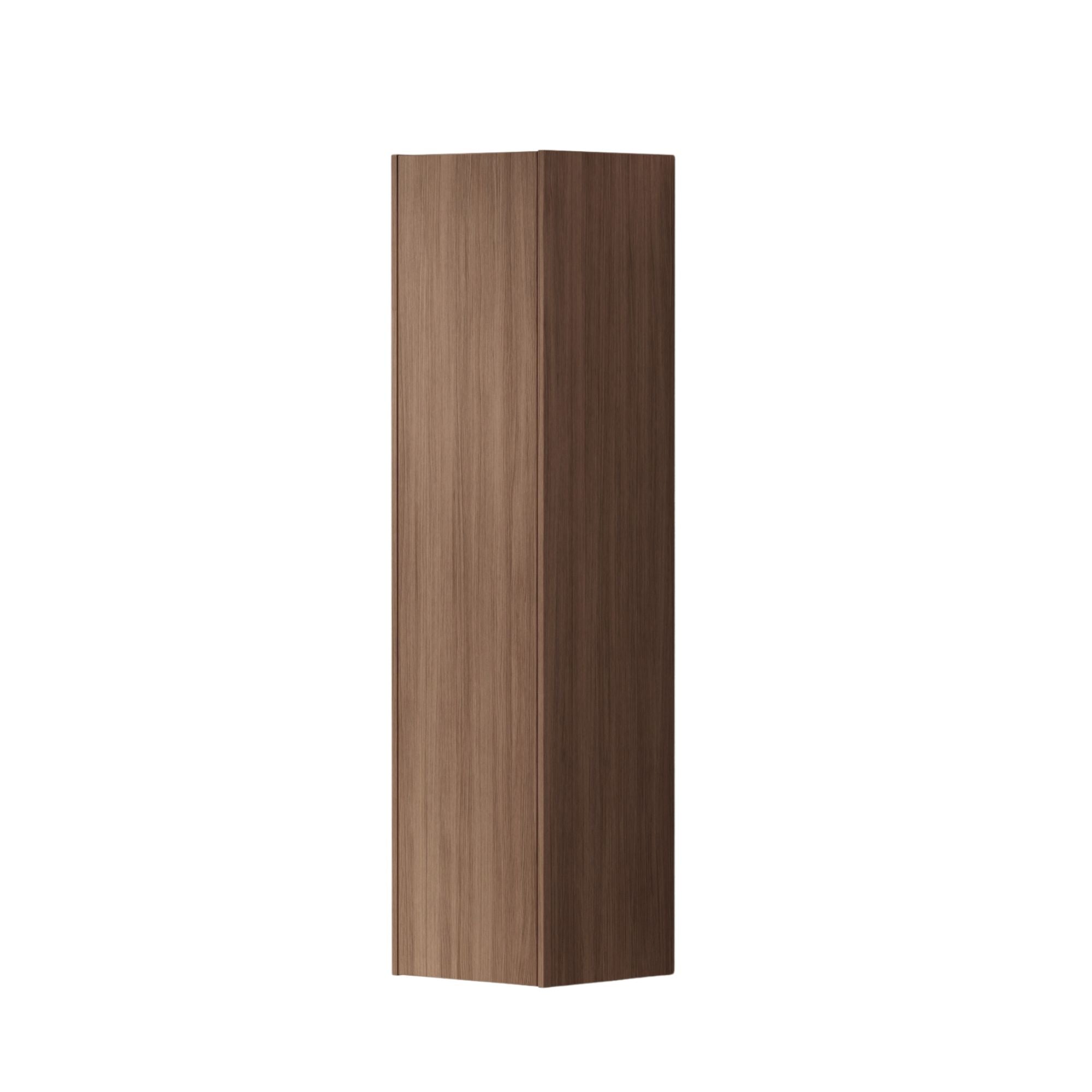 INR GRAND Solid Høyskap 4 Hyller 2 Skuffer B400xH1600xD380mm Dark oak / Høyre hengslet INR Iconic Nordic Rooms Høyskap bad INR-354238H