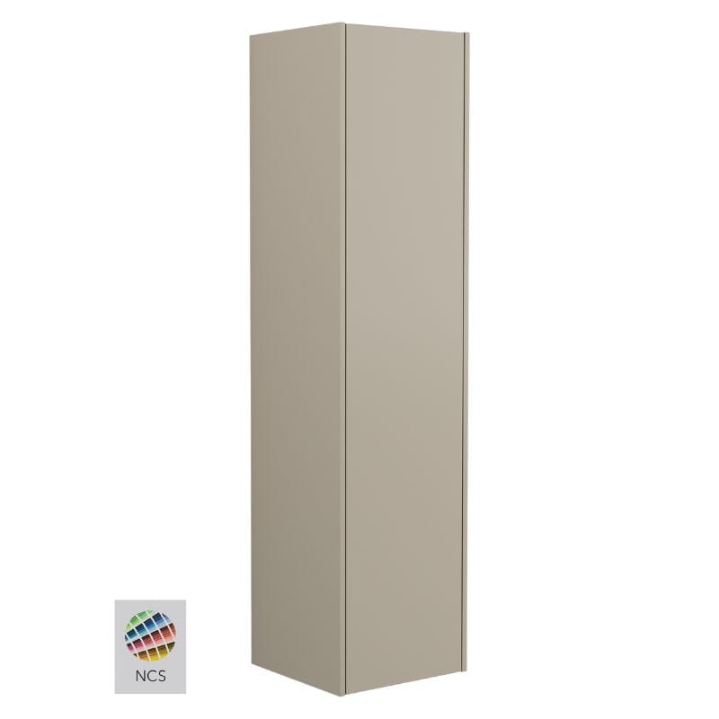 INR GRAND Solid Høyskap 4 Hyller 2 Skuffer, B400xH1600xD380mm NCS farge / Høyre hengslet INR Iconic Nordic Rooms Høyskap bad INR-354266H