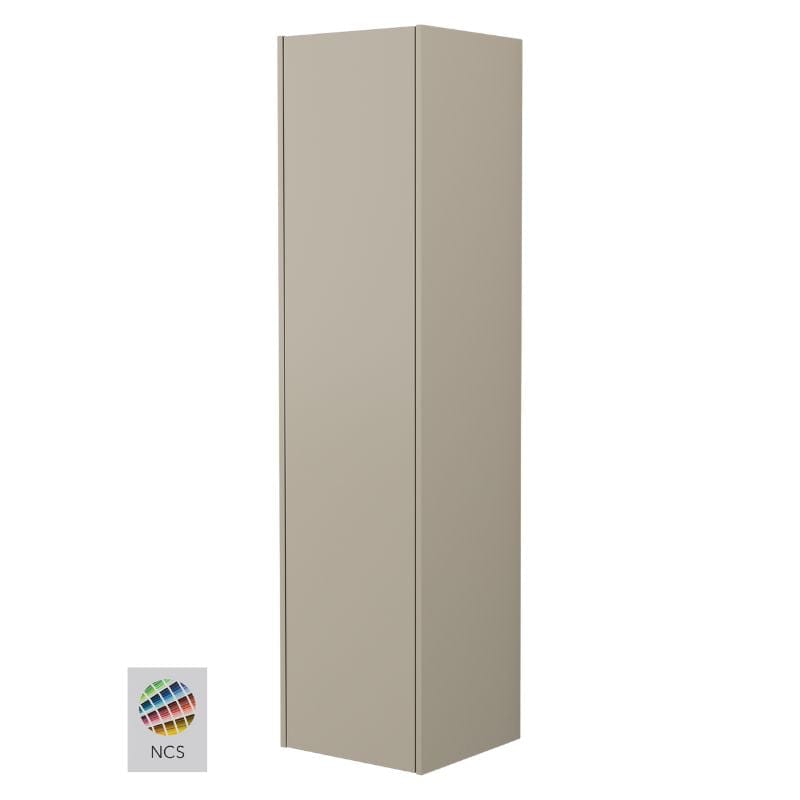 INR GRAND Solid Høyskap 4 Hyller 2 Skuffer, B400xH1600xD380mm NCS farge / Venstre hengslet INR Iconic Nordic Rooms Høyskap bad INR-354266V