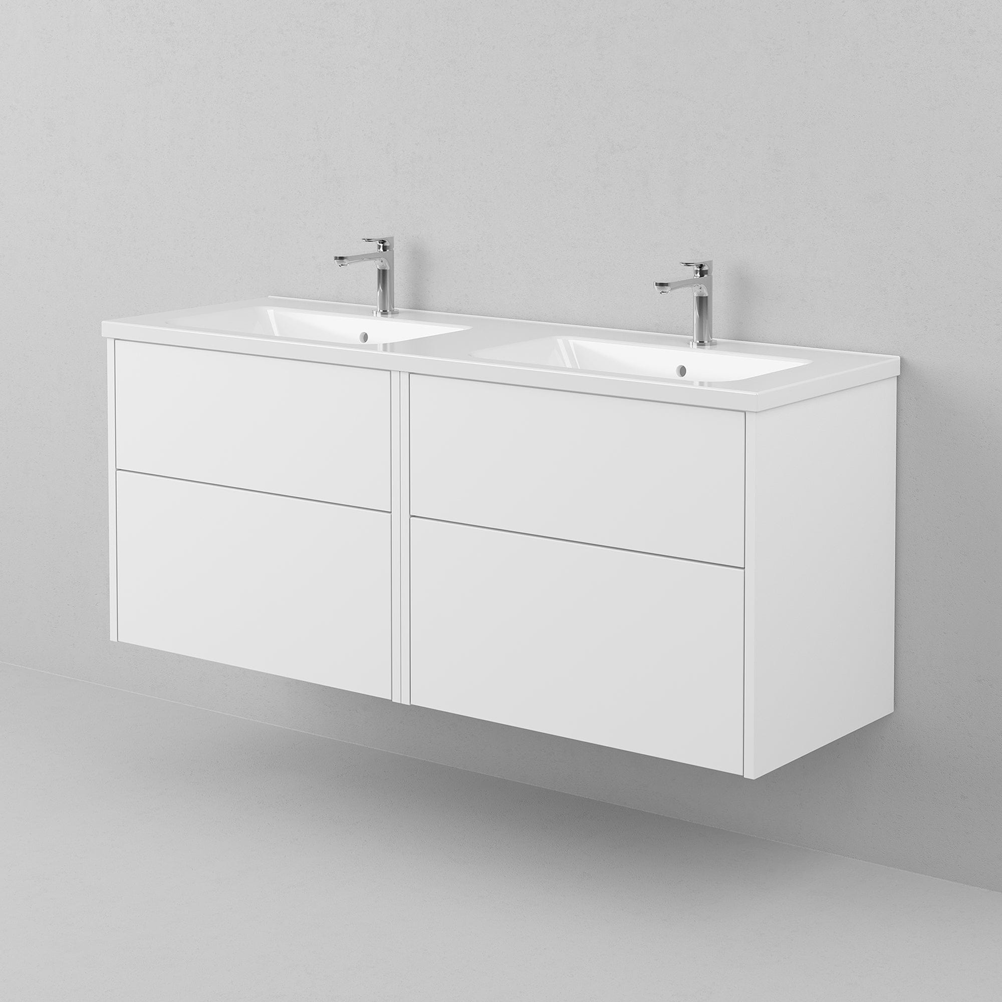 INR GRAND Solid Servantskap 4 Skuffer, B1396xH570xD450mm Premium white / 140cm dobbel INR Iconic Nordic Rooms Servantskap INR-335311