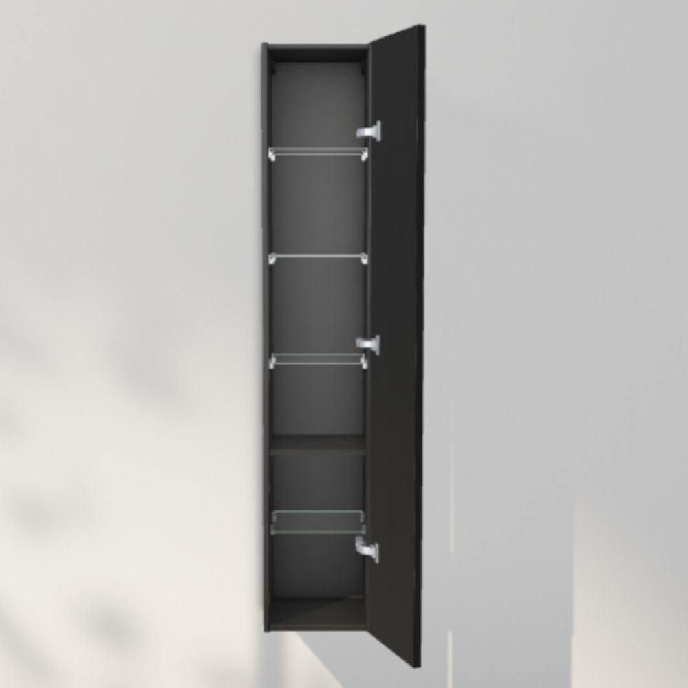 INR Sense 30/30 Høyskap Black oak / 30cm / Høyre INR Iconic Nordic Rooms Høyskap bad INR-386339H