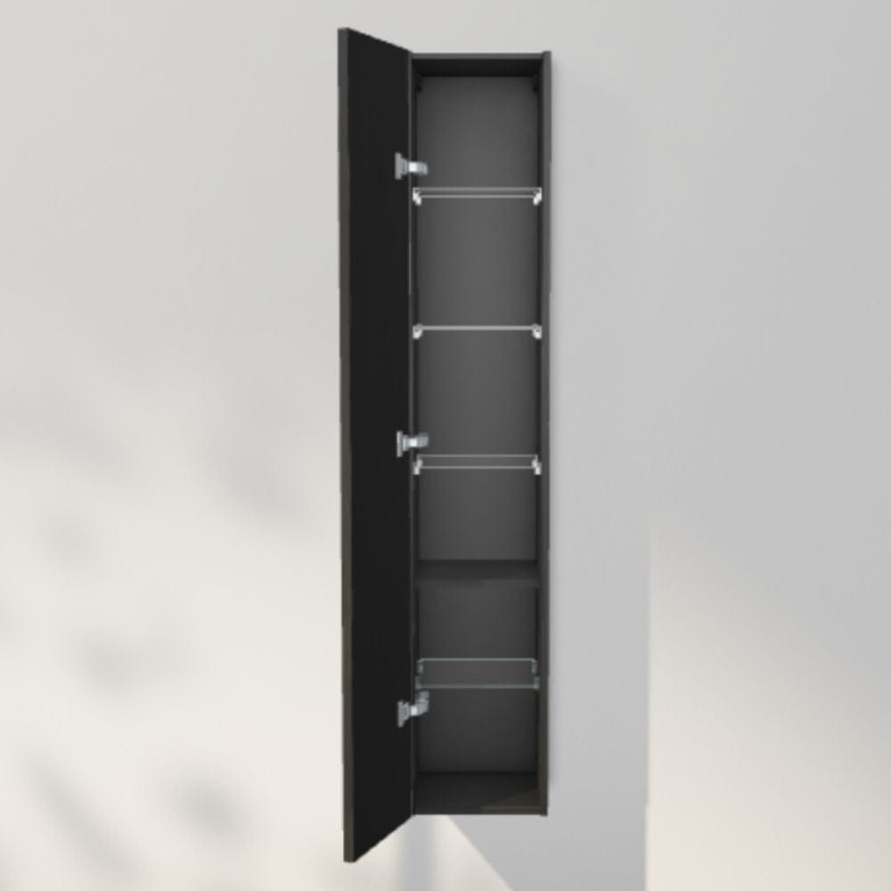 INR Sense 30/30 Høyskap Black oak / 30cm / Venstre INR Iconic Nordic Rooms Høyskap bad INR-386339V