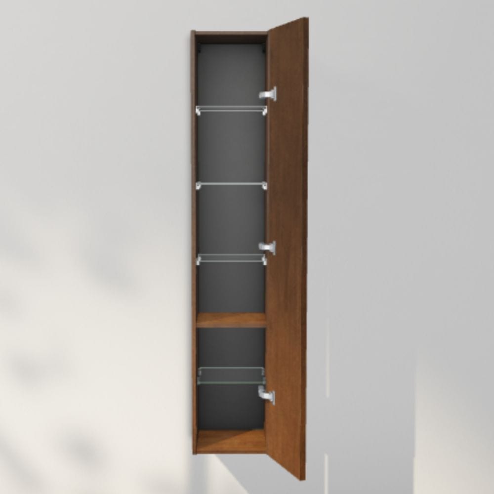 INR Sense 30/30 Høyskap Dark oak / 30cm / Høyre INR Iconic Nordic Rooms Høyskap bad INR-386338H