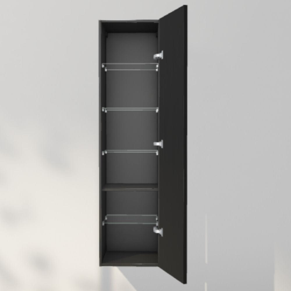 INR Sense 40/40 Høyskap Black oak / 40cm / Høyre INR Iconic Nordic Rooms Høyskap bad INR-386539H