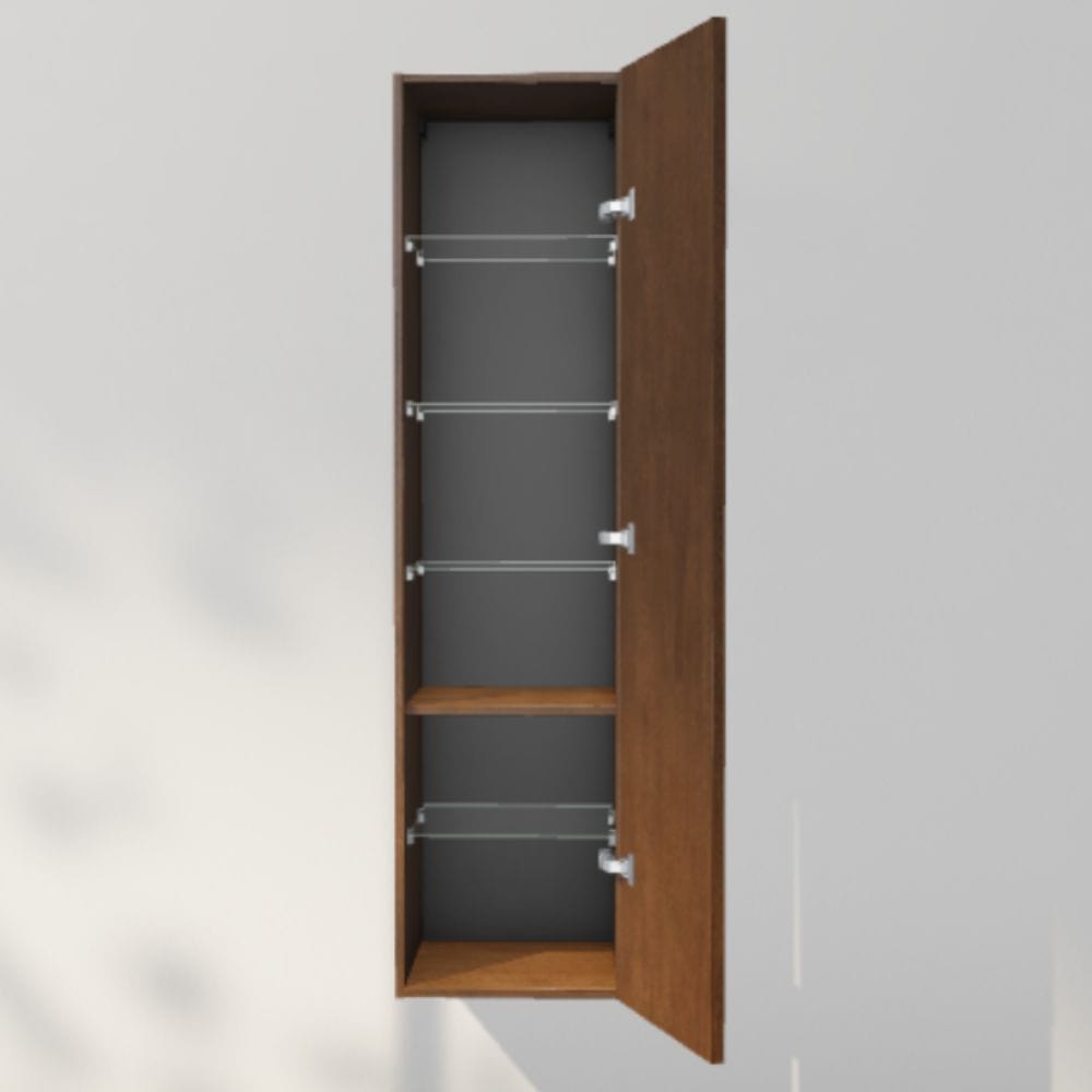 INR Sense 40/40 Høyskap Dark oak / 40cm / Høyre INR Iconic Nordic Rooms Høyskap bad INR-386538H