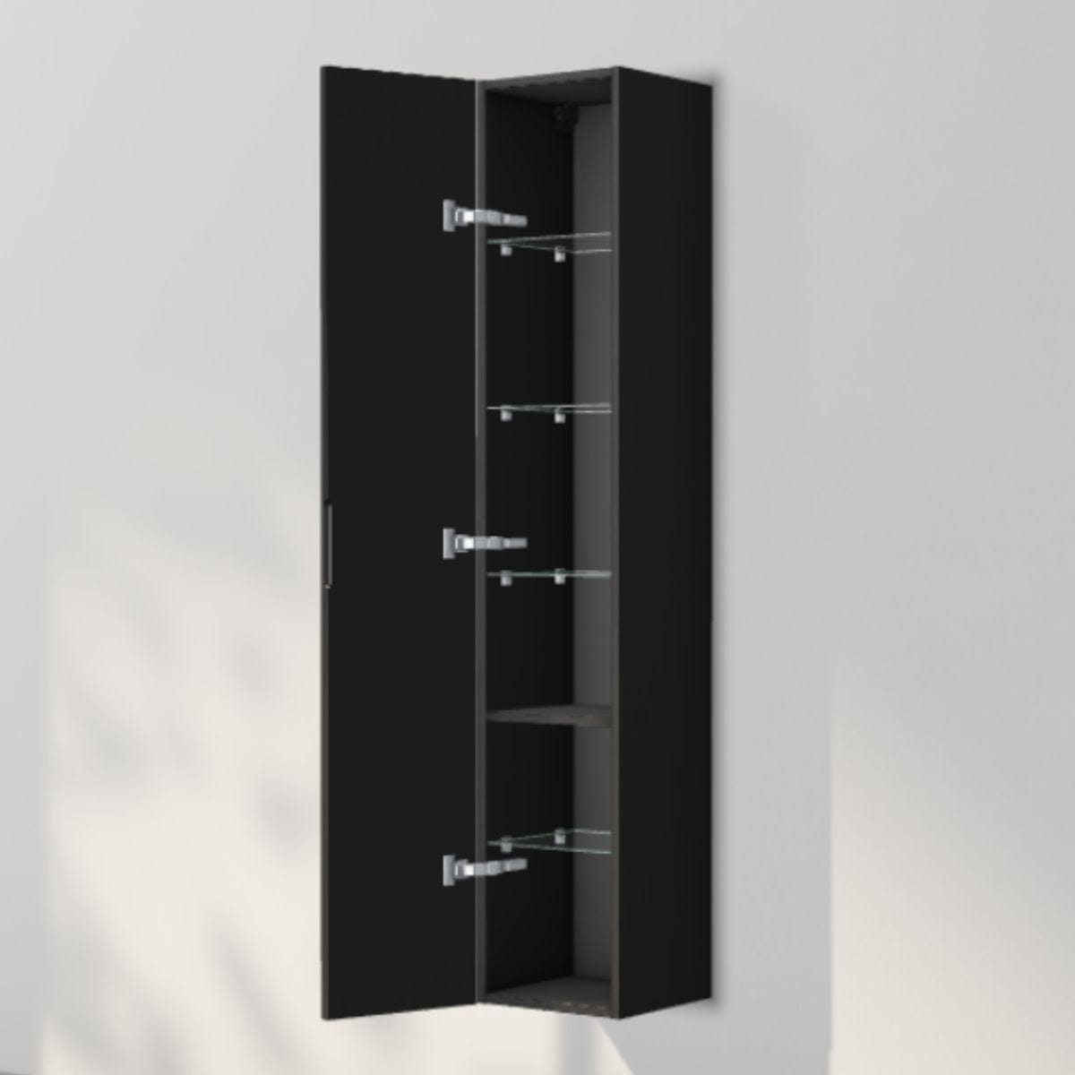INR Solid 30/30 Høyskap Black oak / 30cm / Venstre INR Iconic Nordic Rooms Høyskap bad INR-385839V