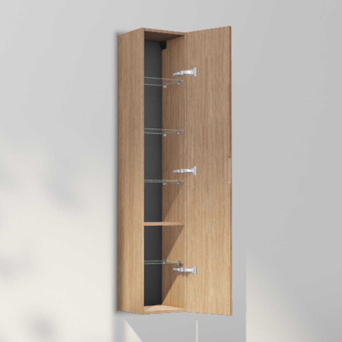 INR Solid 30/30 Høyskap Natural oak / 30cm / Høyre INR Iconic Nordic Rooms Høyskap bad INR-385834H