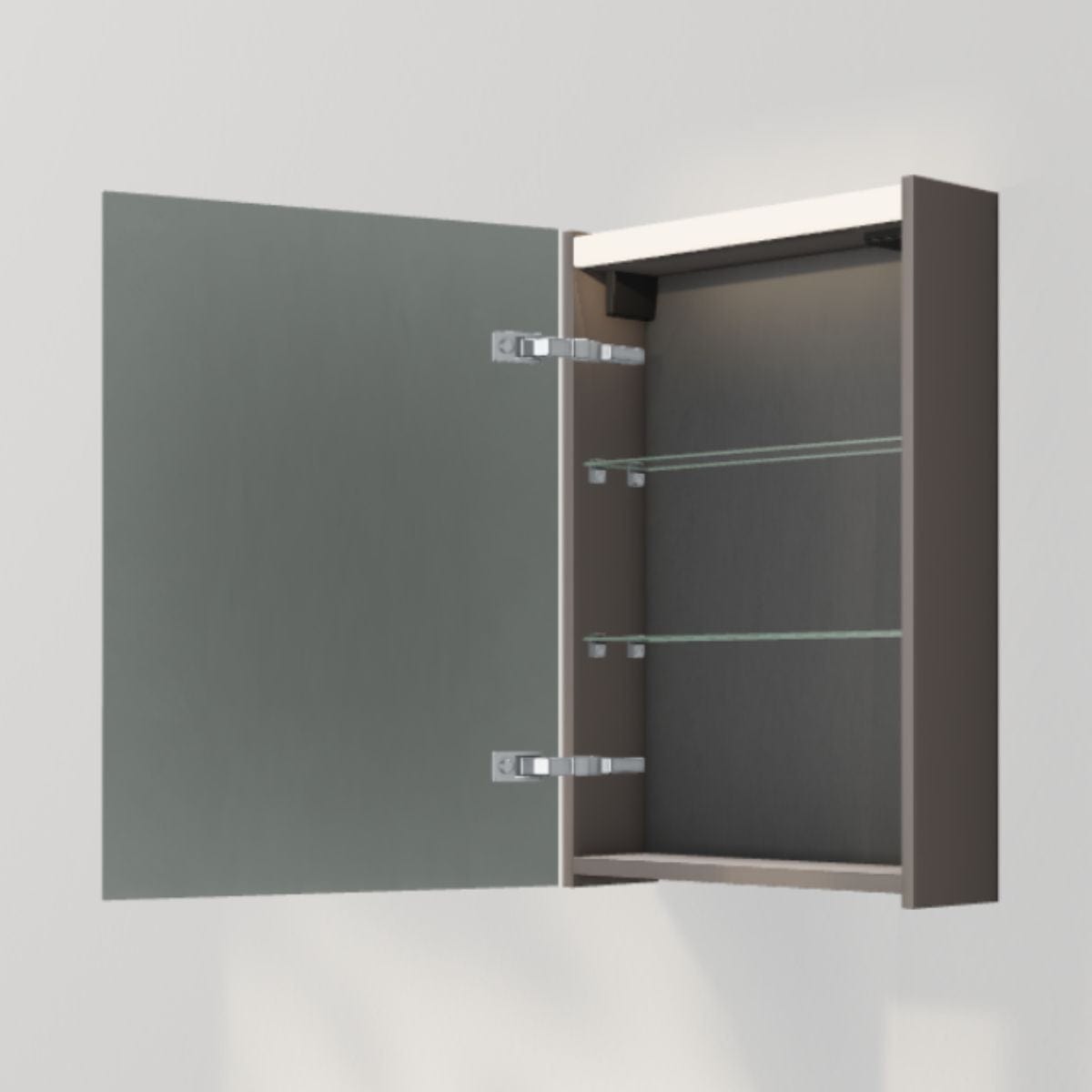 INR STAGE 50 Speilskap med Stikkontakt Carbon grey / 50cm / Venstre INR Iconic Nordic Rooms Speilskap INR-368653V