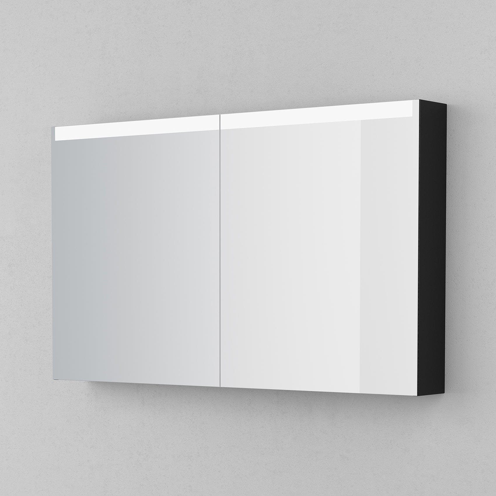 INR STAGE Plus Speilskap med Lysregulering B400-1400xH720xD140mm Black oak / 120cm INR Iconic Nordic Rooms Speilskap INR-369639