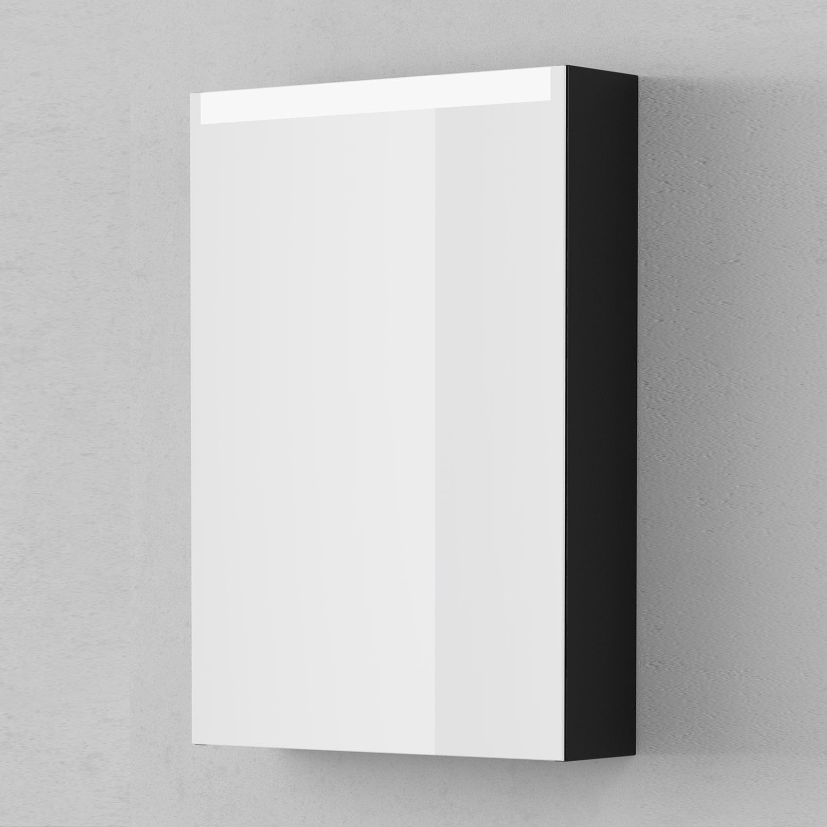 INR STAGE Plus Speilskap med Lysregulering B400-1400xH720xD140mm Black oak / 50cm venstre INR Iconic Nordic Rooms Speilskap INR-369239V