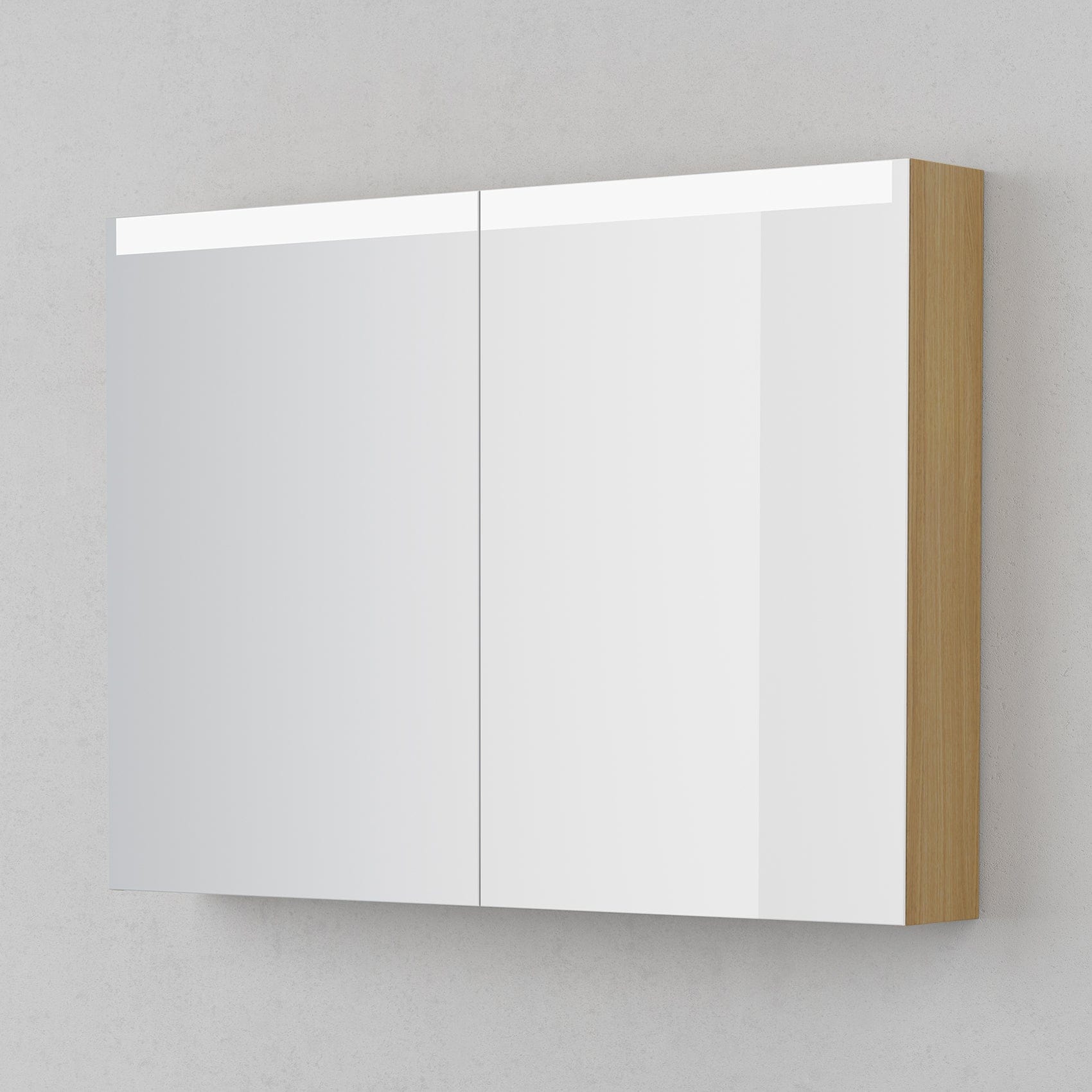 INR STAGE Plus Speilskap med Lysregulering B400-1400xH720xD140mm Natural oak / 100cm INR Iconic Nordic Rooms Speilskap INR-369534