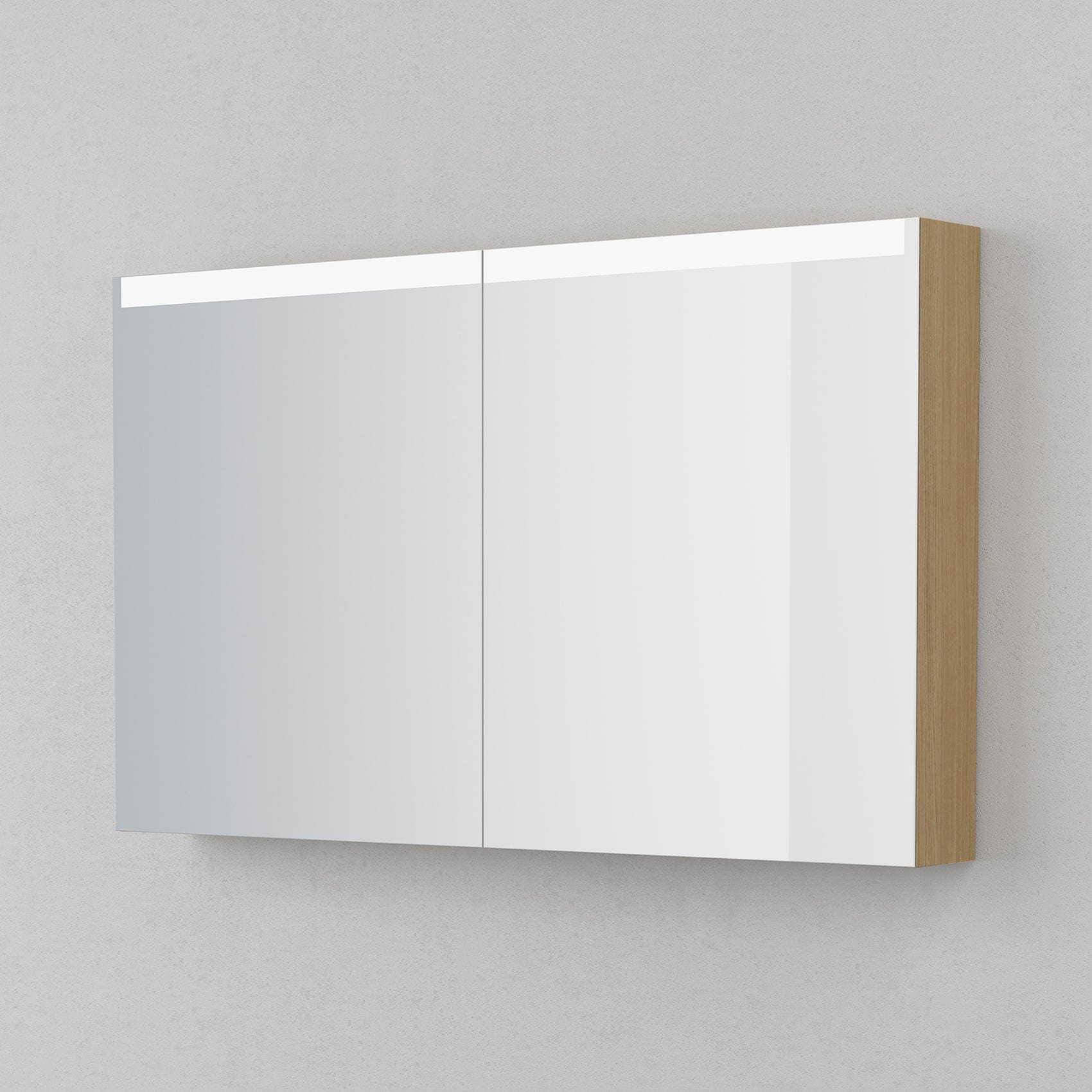 INR STAGE Plus Speilskap med Lysregulering B400-1400xH720xD140mm Natural oak / 120cm INR Iconic Nordic Rooms Speilskap INR-369634