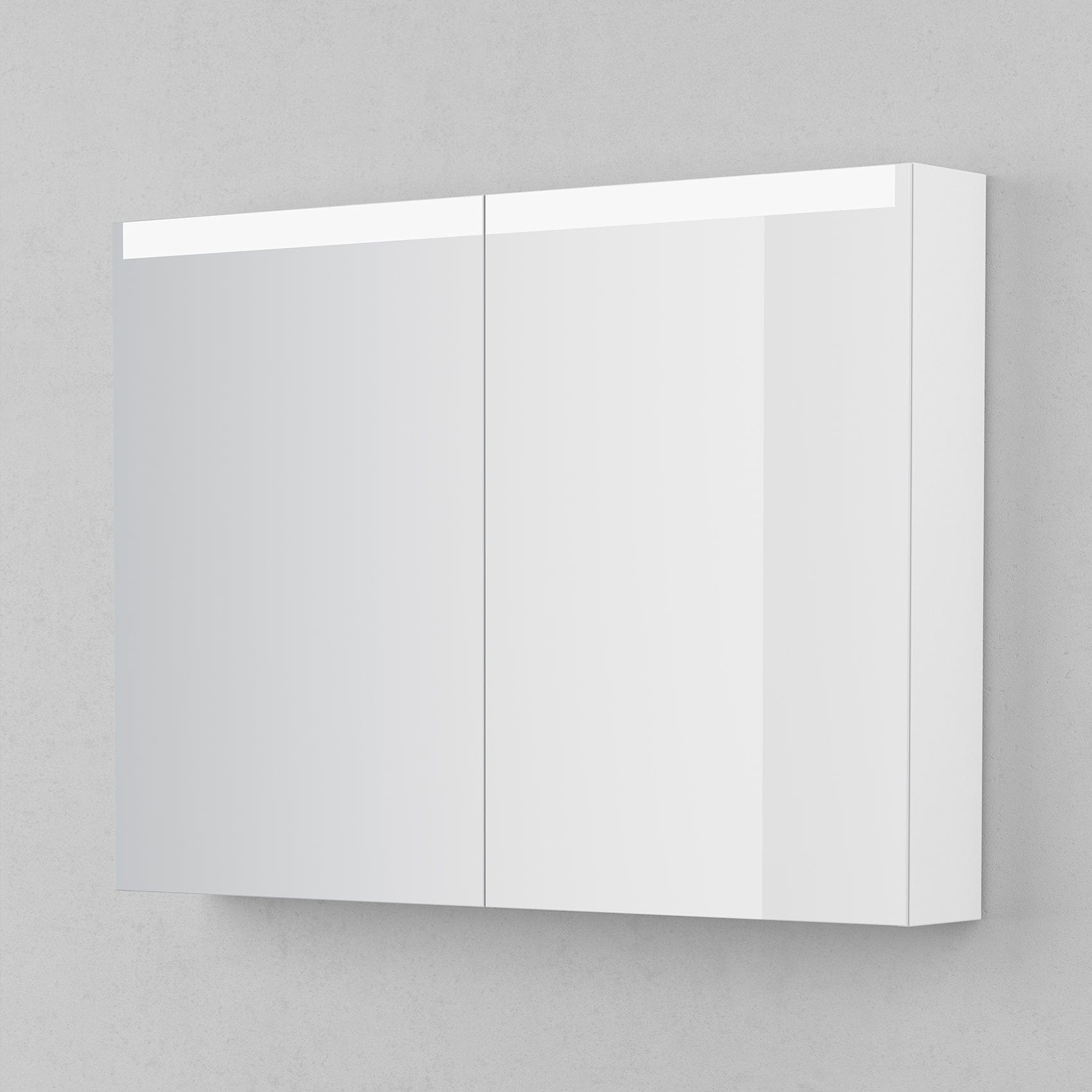 INR STAGE Plus Speilskap med Lysregulering B400-1400xH720xD140mm Premium white / 100cm INR Iconic Nordic Rooms Speilskap INR-369511