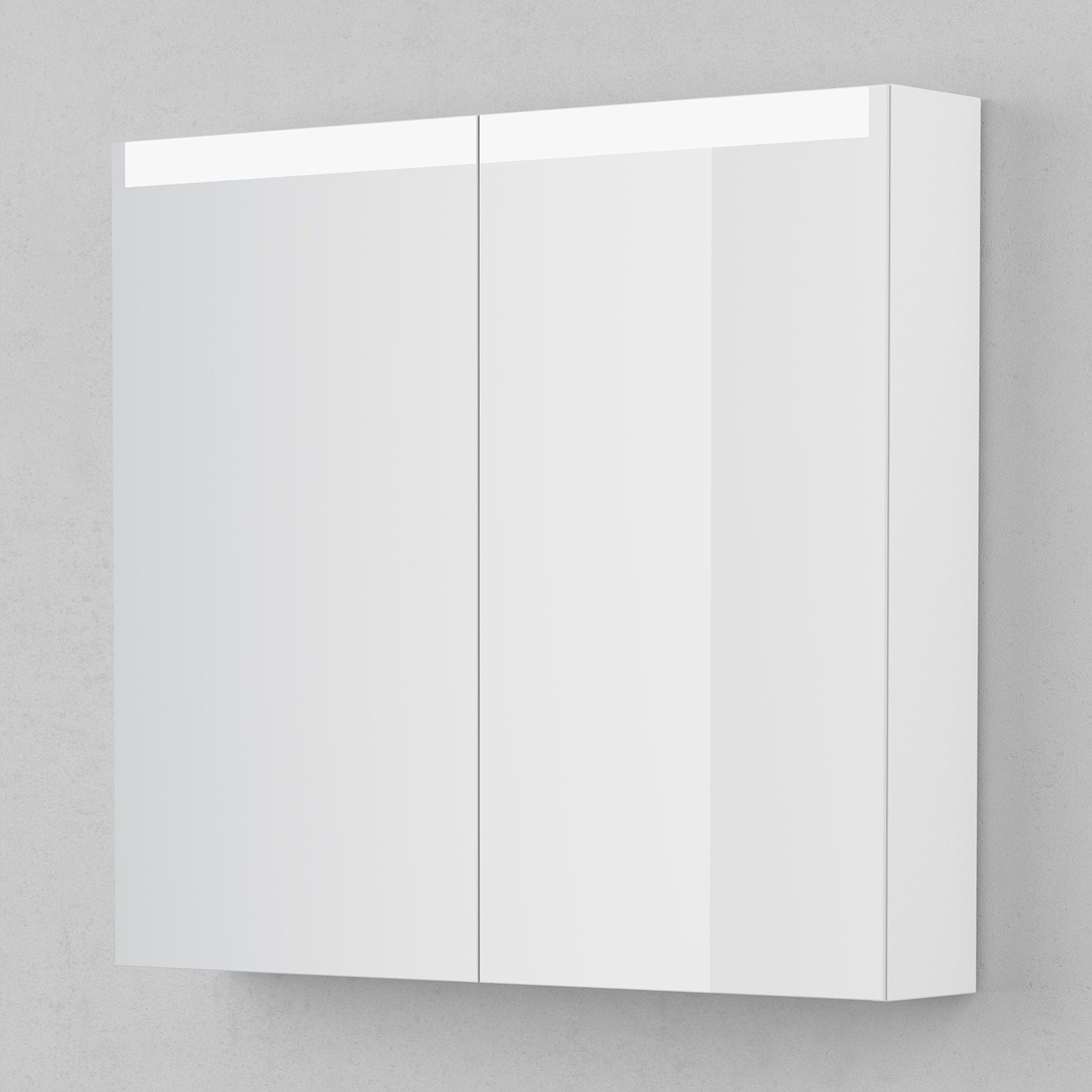 INR STAGE Plus Speilskap med Lysregulering B400-1400xH720xD140mm Premium white / 80cm INR Iconic Nordic Rooms Speilskap INR-369411