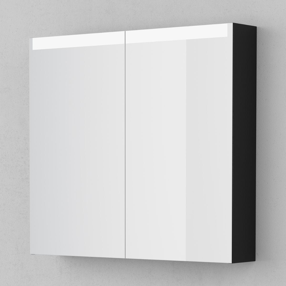 INR STAGE Speilskap med stikkontakt B40-140xH72xD14cm 80cm / Black oak INR Iconic Nordic Rooms Speilskap INR-368839