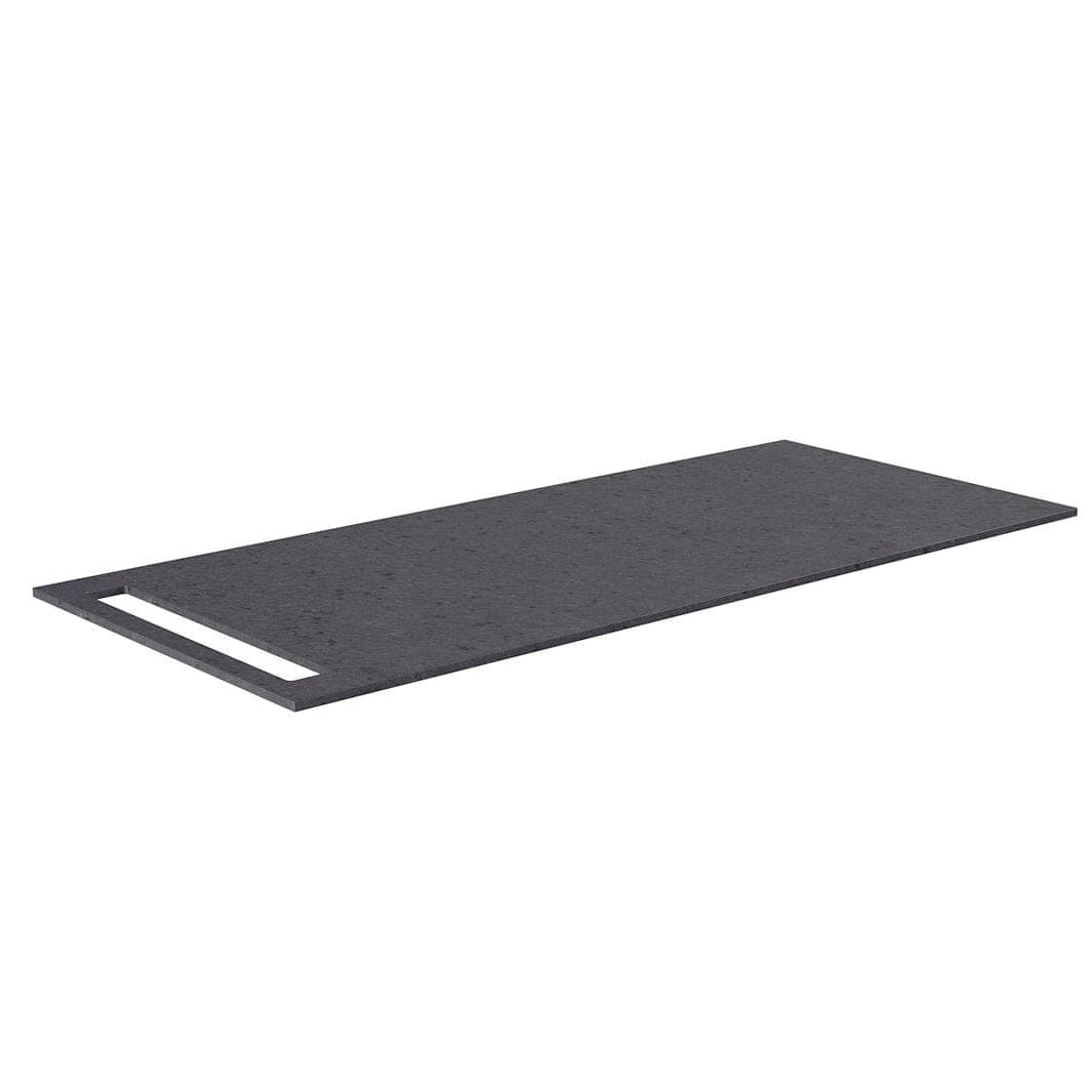 Korsbakken Benkeplate HPL med 1 håndkleholder Antrasitt / 1 side / 110cm Korsbakken Benkeplate bad KO-513419110