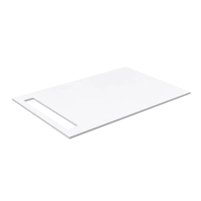 Korsbakken Benkeplate HPL med 1 håndkleholder Hvit matt / 1 side / 70cm Korsbakken Benkeplate bad KO-513402070
