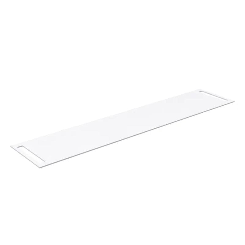 Korsbakken Benkeplate HPL med 2 side håndkleholder Hvit matt / 2 sider / 220cm Korsbakken Benkeplate bad KO-513502220