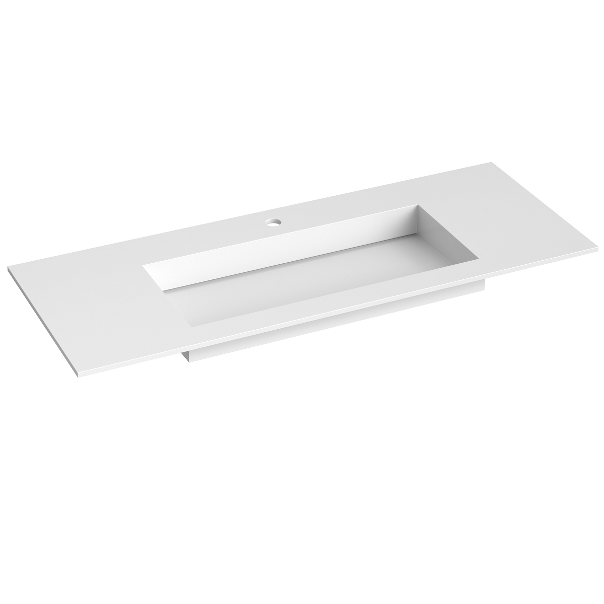 Korsbakken Corian Servant med Flat Bunn Korsbakken Baderomsservant