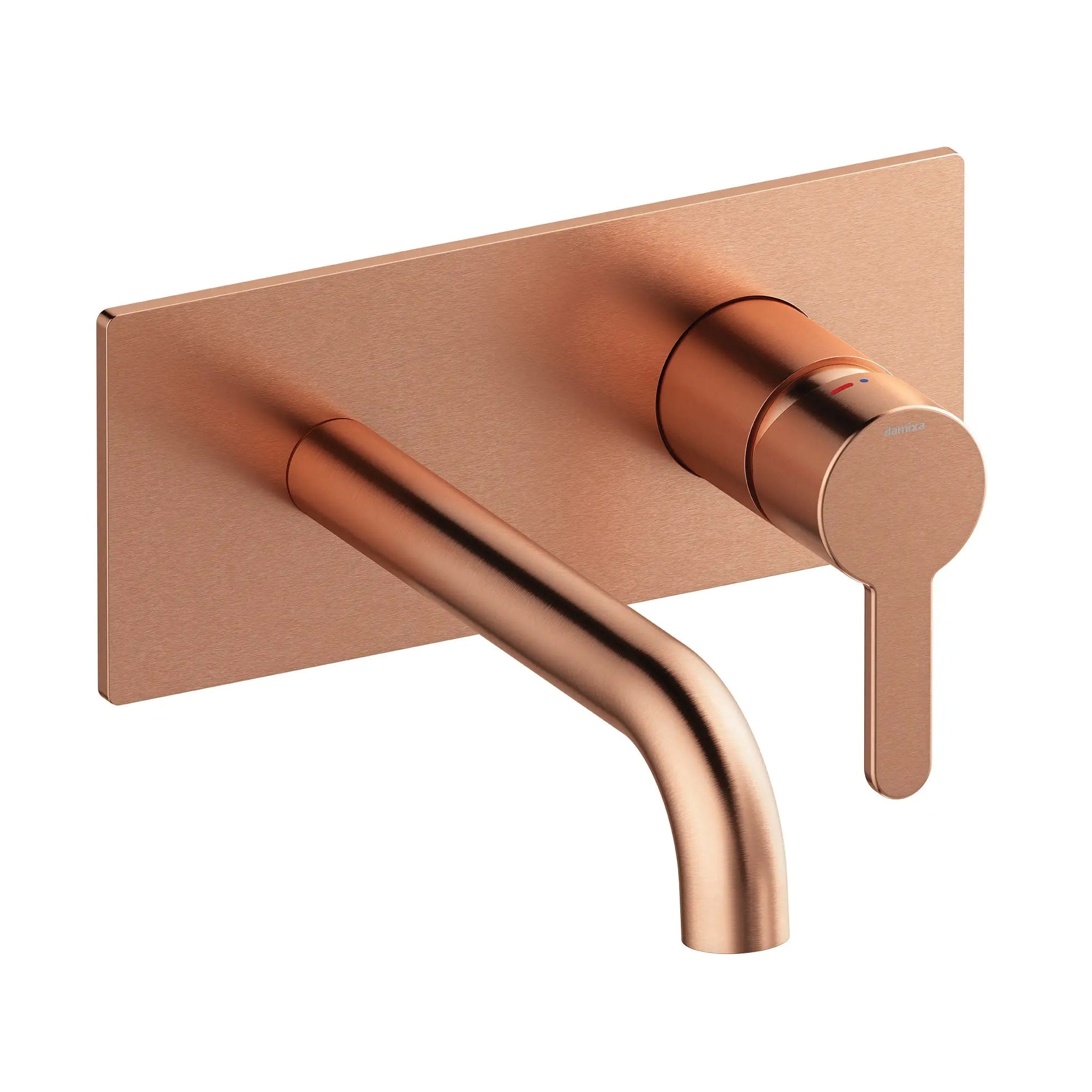 Korsbakken Innbyggingskran for servant komplett Børstet kobber Damixa Servantbatteri KO-4716187