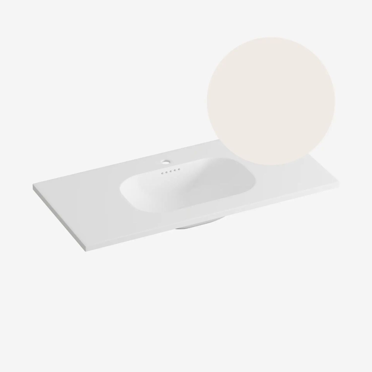 Korsbakken Nice Heldekkende Servant Lys beige / 100cm Korsbakken Møbelservant KO-463205100