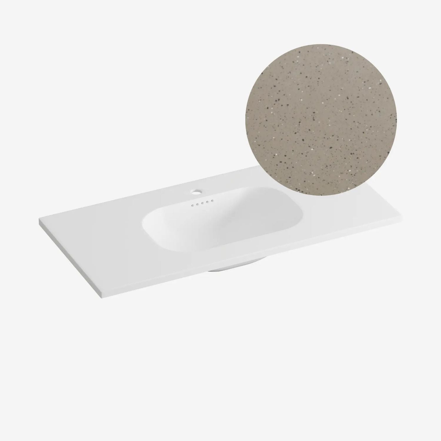 Korsbakken Nice Heldekkende Servant Terrazzo lava / 100cm Korsbakken Møbelservant KO-463210100