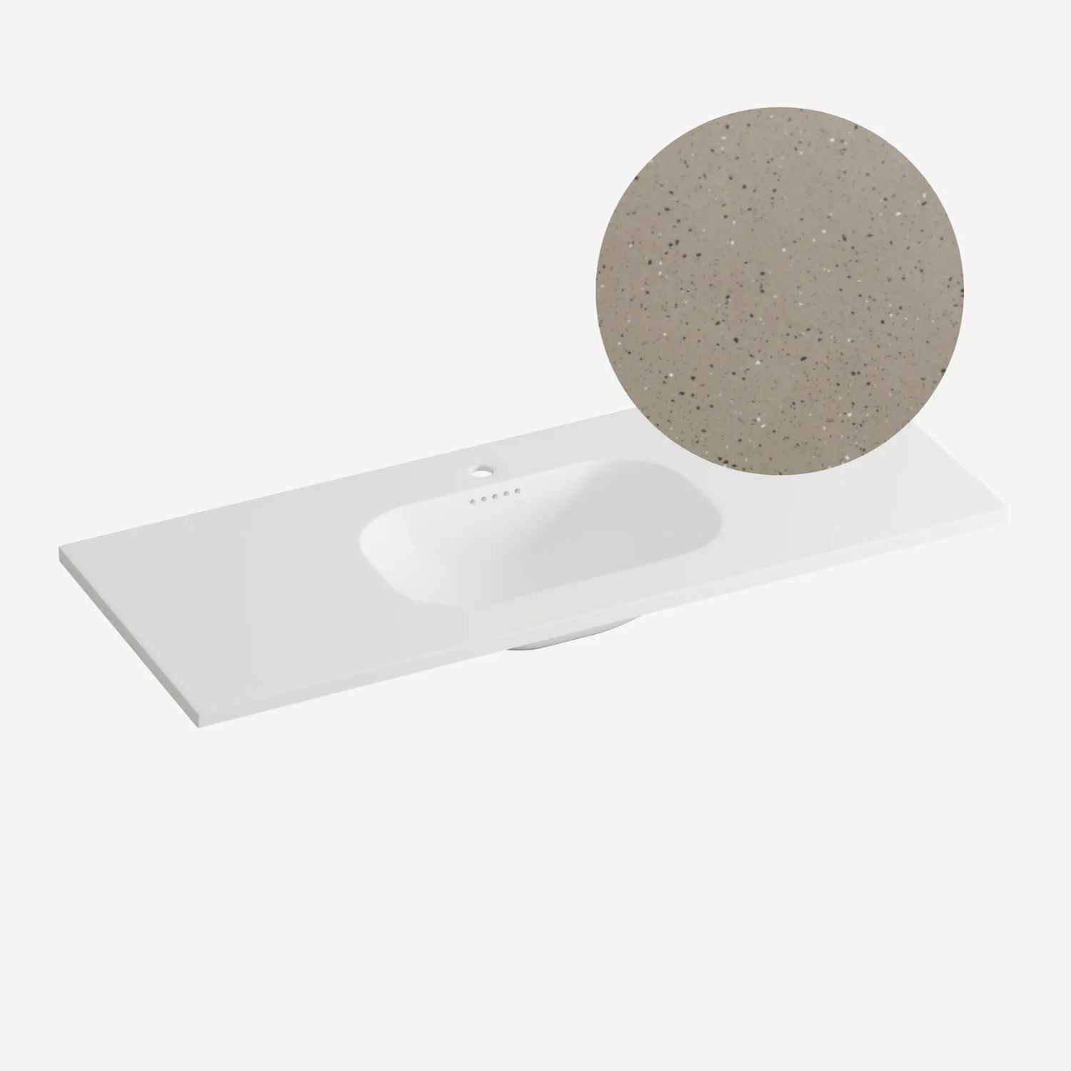 Korsbakken Nice Heldekkende Servant Terrazzo lava / 120cm Korsbakken Møbelservant KO-463210120