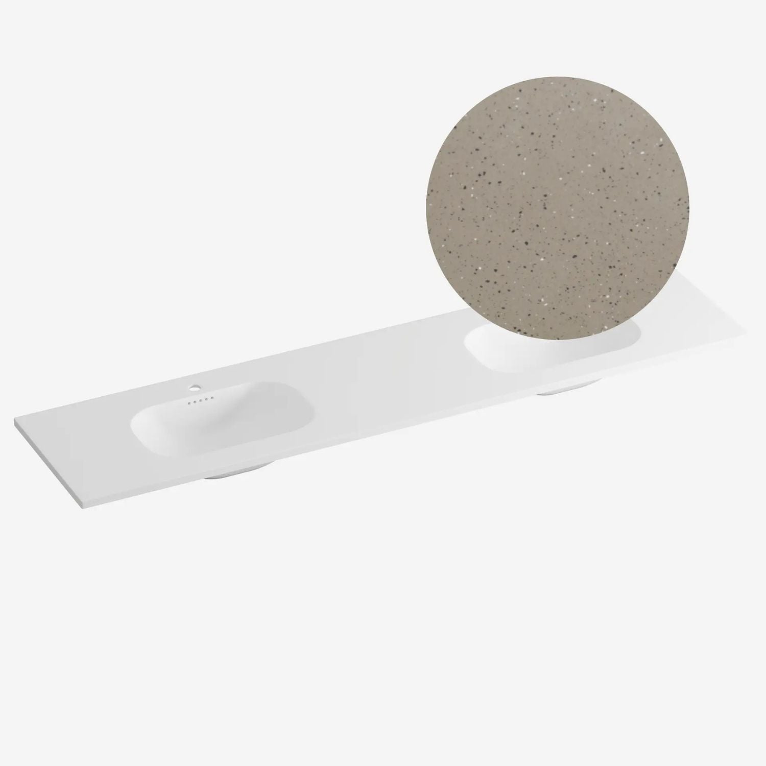 Korsbakken Nice Heldekkende Servant Terrazzo lava / 200cm dobbel Korsbakken Møbelservant KO-463210201