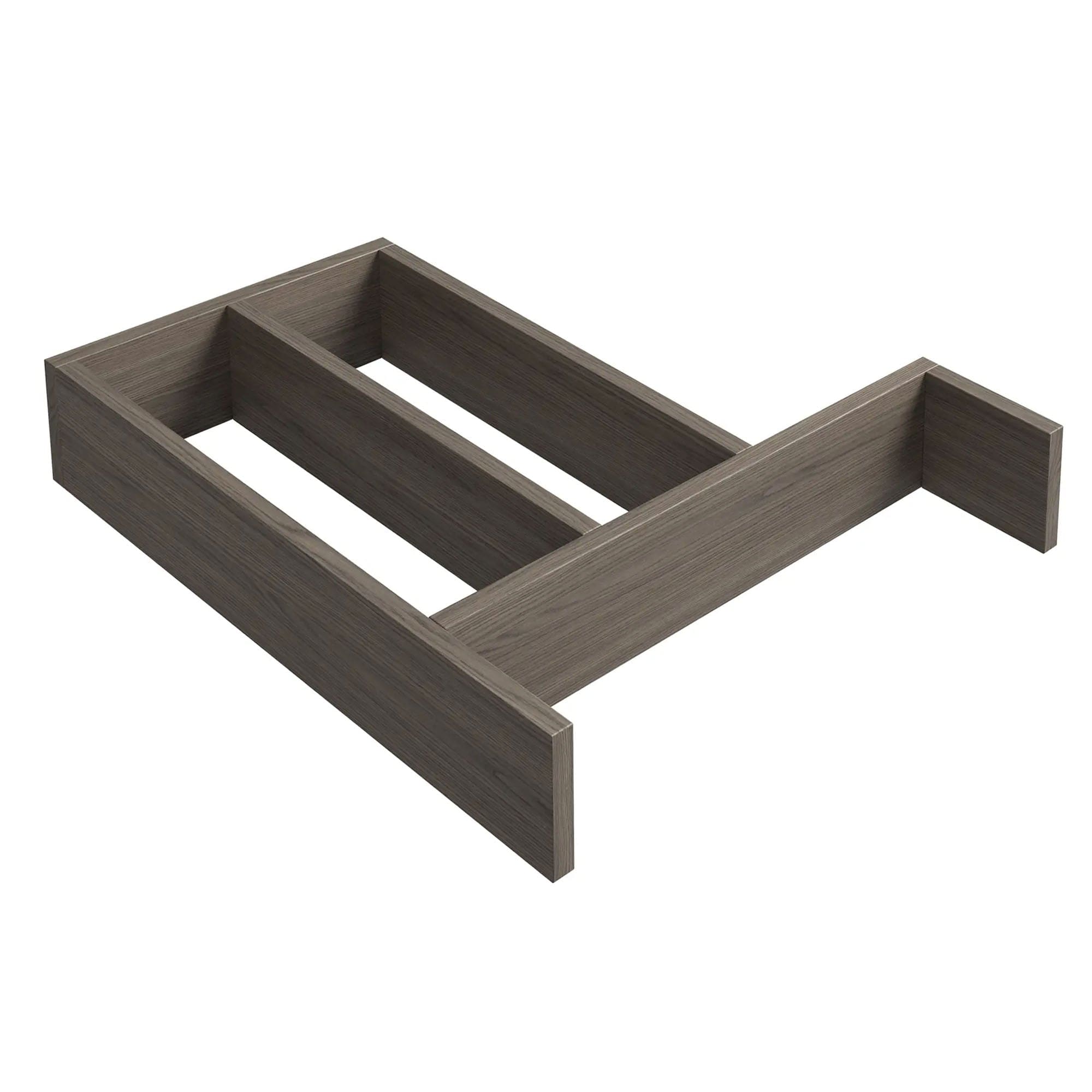 Korsbakken Skuffdeler heltre 205x322x50 mm Mørk grå eik Korsbakken Tilbehør møbler KO-515144100