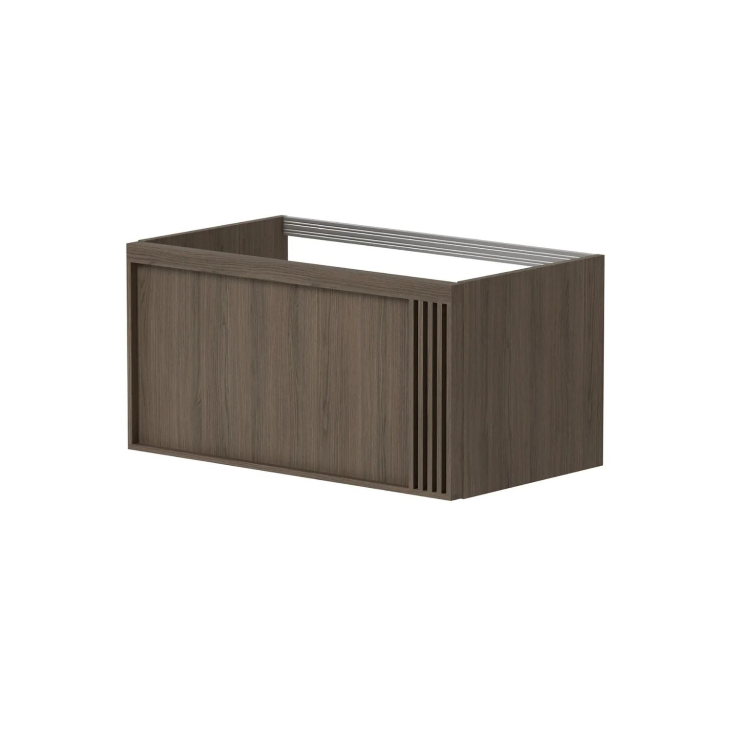 Korsbakken Sole Benkeskap Rillet Mørk grå eik / 60cm Korsbakken Sideskap bad KO-270944080