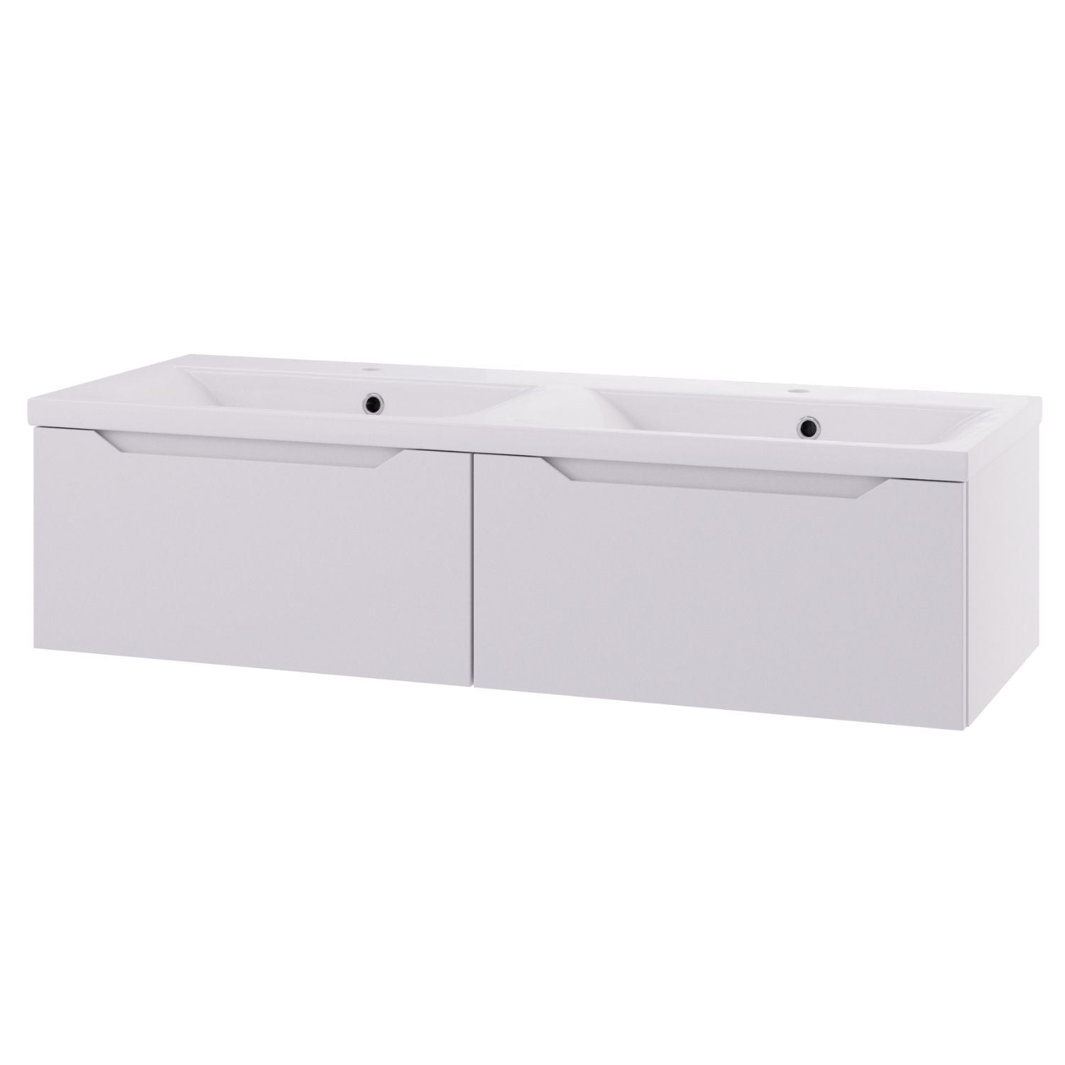 Linn Bad Emma D45 Servantskap med 1 skuff Hvit / 120cm dobbel 2 skuff Linn Bad Servantskap LB-130012D2S